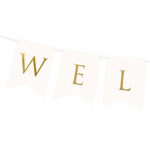 Classic Wedding Welcome Pennant Banner