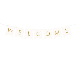 Classic Wedding Welcome Pennant Banner