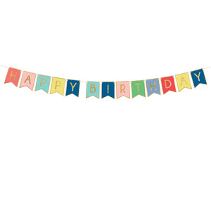 Happy Birthday Rainbow Bunting