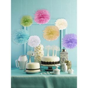 Tissue Pom Pom 35cm Bright Pink