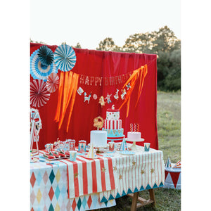 Circus Paper Table Cover Diamond Print