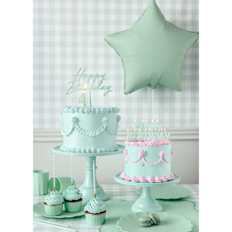 Solid Colour 220ml Paper Cups Pastel Sage