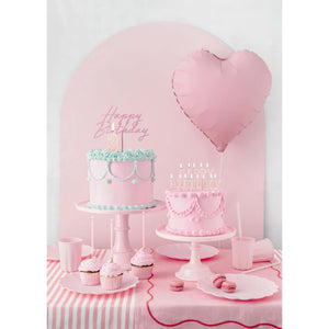 Solid Colour 220ml Paper Cups Pastel Pink