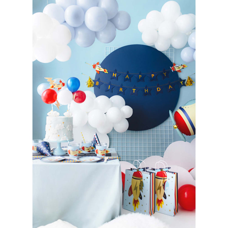 Airplane Happy Birthday Letter Banner