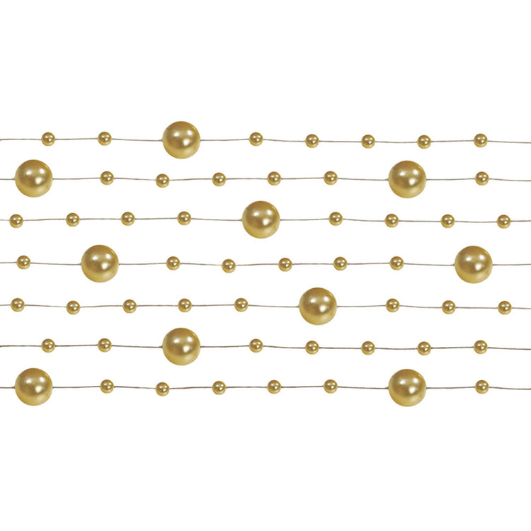 Classic Wedding Pearl Garland Gold
