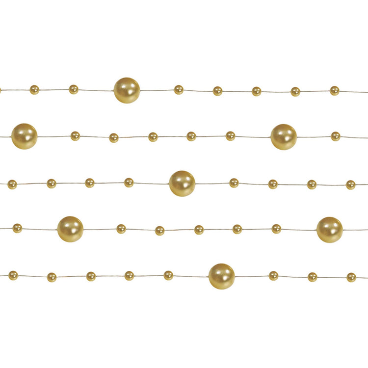 Classic Wedding Pearl Garland Gold