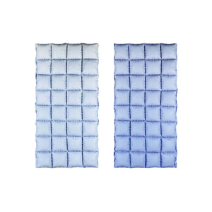 Foil Balloon Curtain Blue & Beige