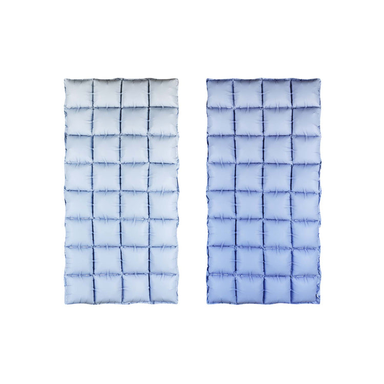 Foil Balloon Curtain Blue & Beige