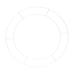 White Metal Hanging Hoop Frame 1pk
