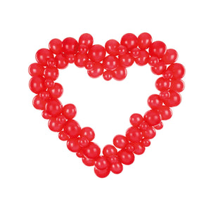 Balloon Frame Heart Red