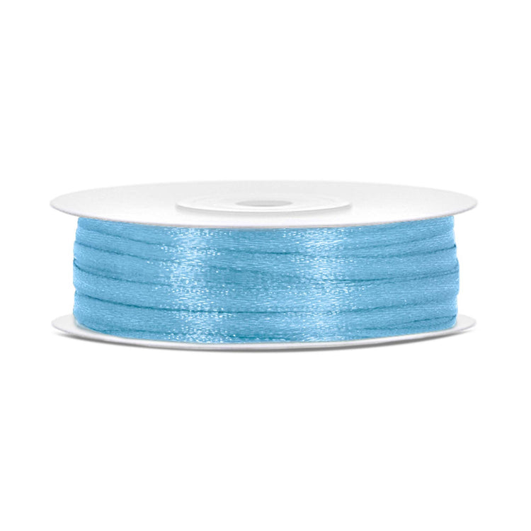 Satin Ribbon 3mm x 50m - Light Blue