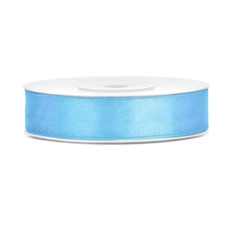 Satin Ribbon 12mm x 25m - Light Blue