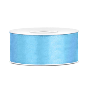 Satin Ribbon 25mm x 25m - Light Blue