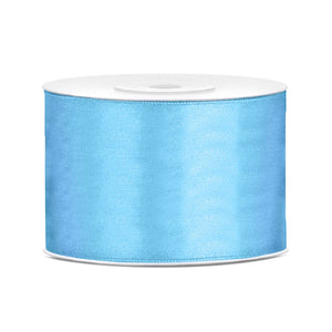 Satin Ribbon 50mm x 25m - Light Blue