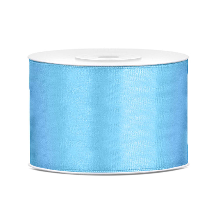 Satin Ribbon 50mm x 25m - Light Blue