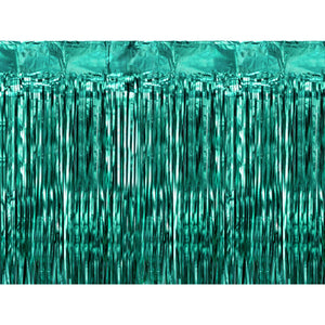 Metallic Curtain Bottle Green