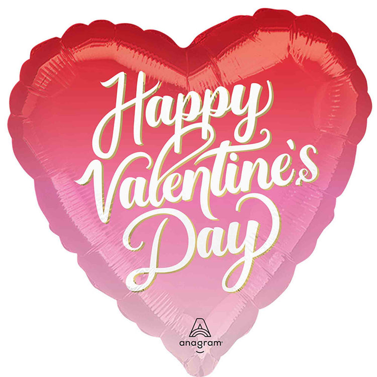 45cm HX Happy Valentines Day Dreamy Heart Hues Balloon