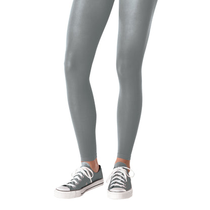 Team Spirit Footless Silver Tights 14+