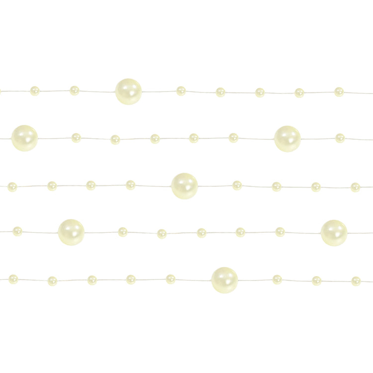 Classic Wedding Pearl Garland Cream