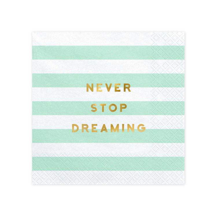 Never Stop Dreaming Lunch Napkins