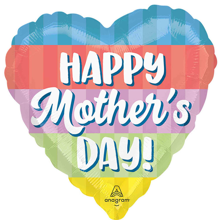 45cm Standard HX Happy Mothers Day Colour Block Bliss Balloon