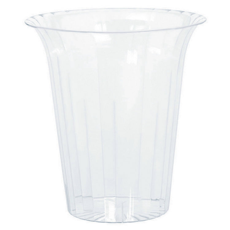 Flared Cylinder Plastic Small Clear