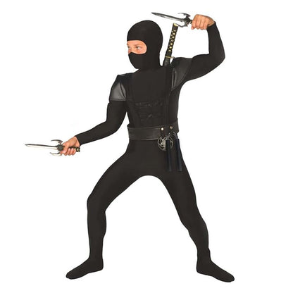 Black Ninja Kids Costume 7-9 Years