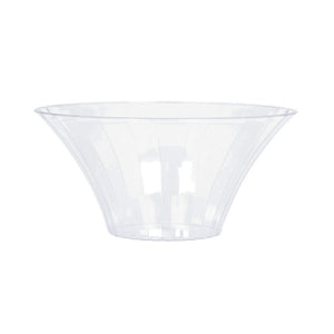 Flared Bowl Plastic Small Clear