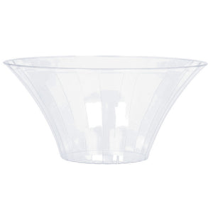 Flared Bowl Plastic Medium Clear