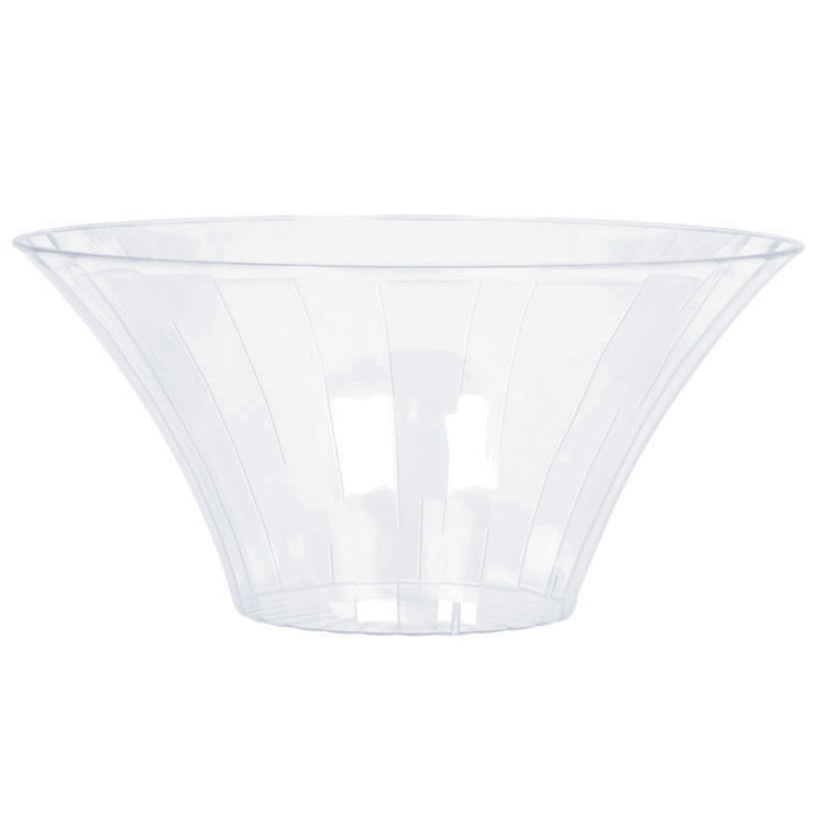 Flared Bowl Plastic Medium Clear