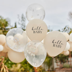 Hello Baby Balloon Bundle Hello Baby & Confetti Clouds Pack of 5