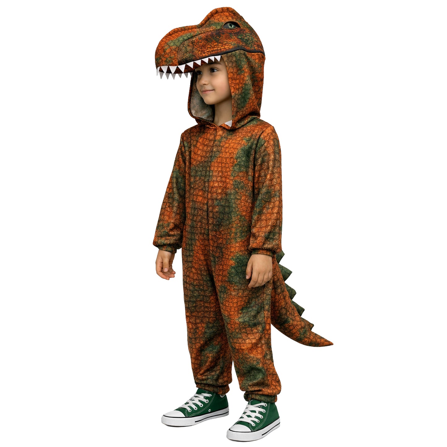 T-Rex Brown Dinosaur Kids Costume 4-6 Years