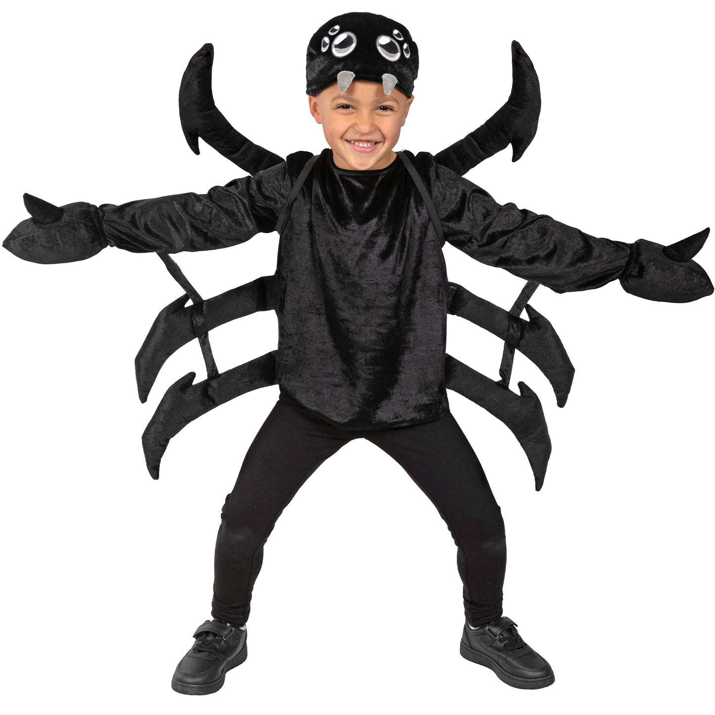 Spider Black Boys Costume 10-12 Years