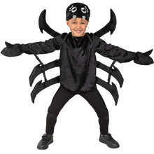 Spider Black Boys Halloween Costume 4-6 Years