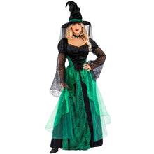 Enchanting Witch Green Womens Halloween Costume Size 20-22