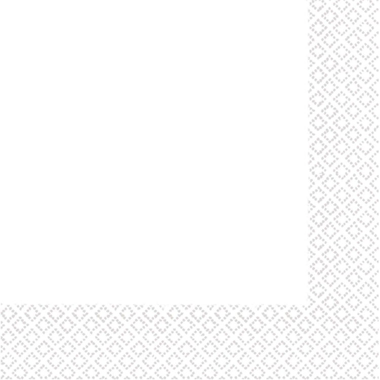 Frosty White 2ply Beverage Napkins Pack of 40