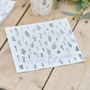 Bridal Bloom Team Bride Napkins