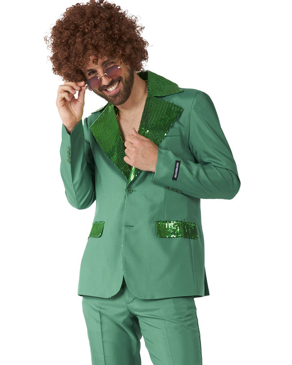 70s Disco Green Mens Suitmeister
