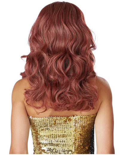 70s Disco Kitten Auburn and Blonde Wavy Wig