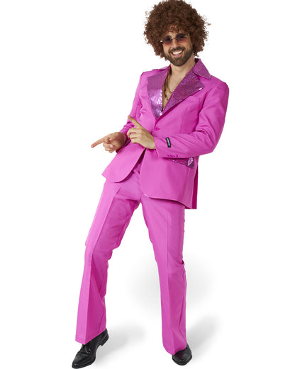 70s Disco Pink Mens Suitmeister