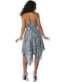 70s Disco Sequin Swirl Womens Costume
