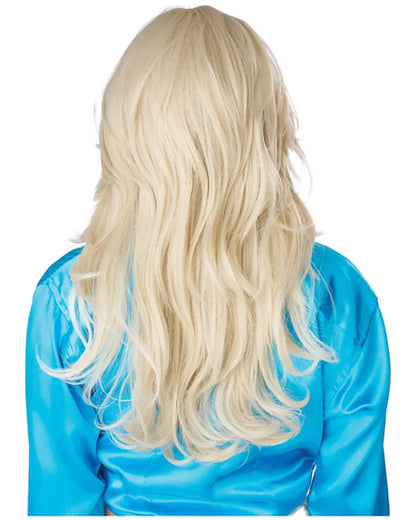 70s Fashion Model Long Platinum Blonde Wig