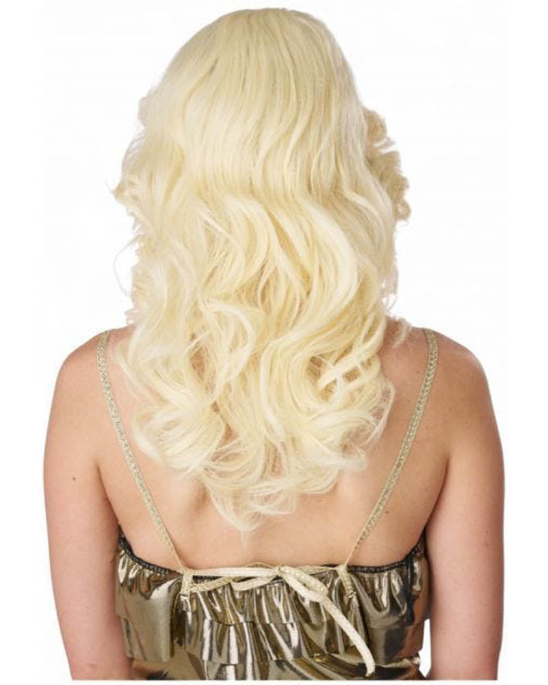 70s Feathered and Fun Wavy Blonde Wig