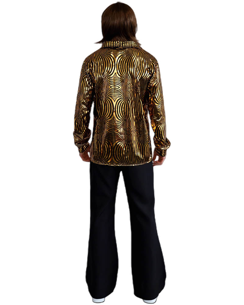 70s Gold Disco Dude Mens Shirt