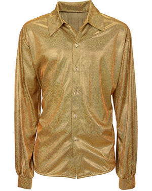 70s Disco Gold Mens Shirt