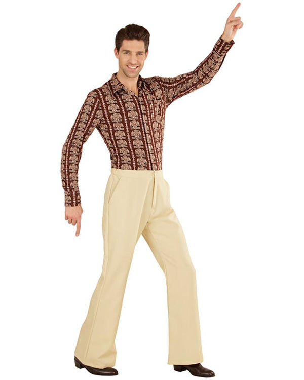 70s Groovy Beige Mens Pants