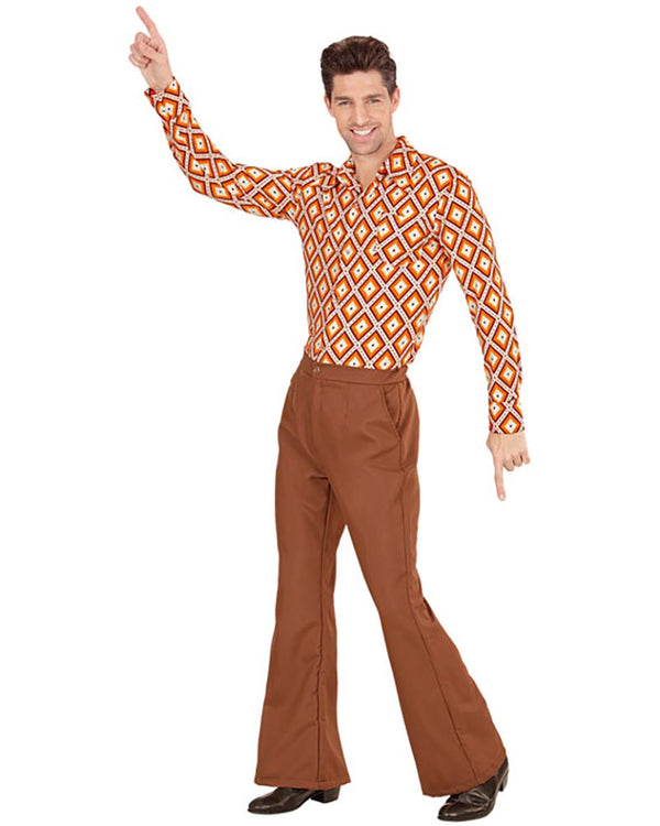 70s Groovy Brown Mens Pants