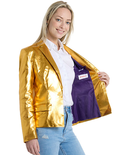 70s Groovy Gold Opposuit Womens Jacket
