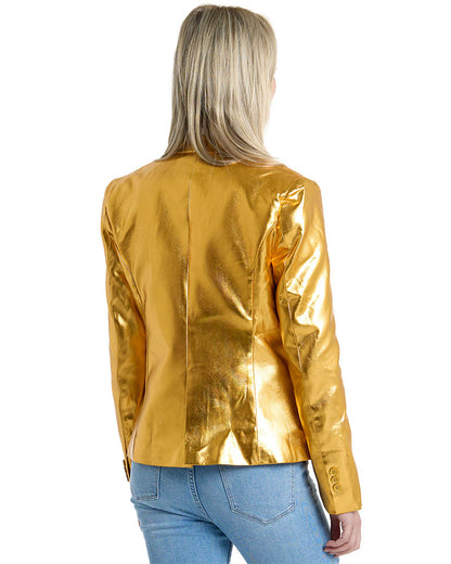 70s Groovy Gold Opposuit Womens Jacket