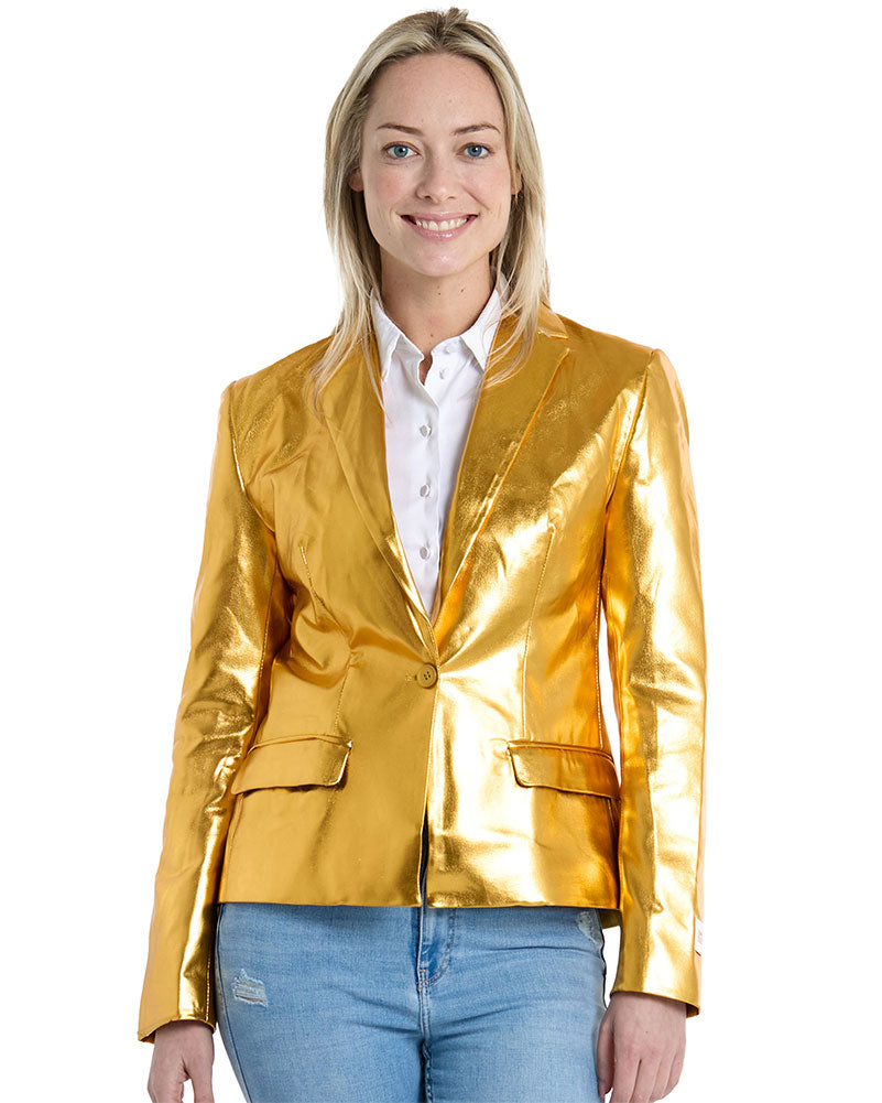 70s Groovy Gold Opposuit Womens Jacket